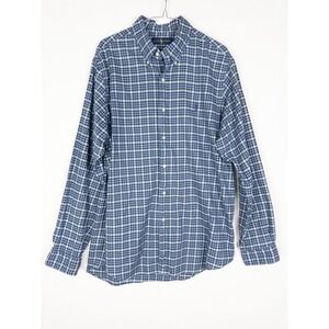 Polo Ralph Lauren Shirt Mens XL Plaid Cotton Pony Button Down Long Sleeve